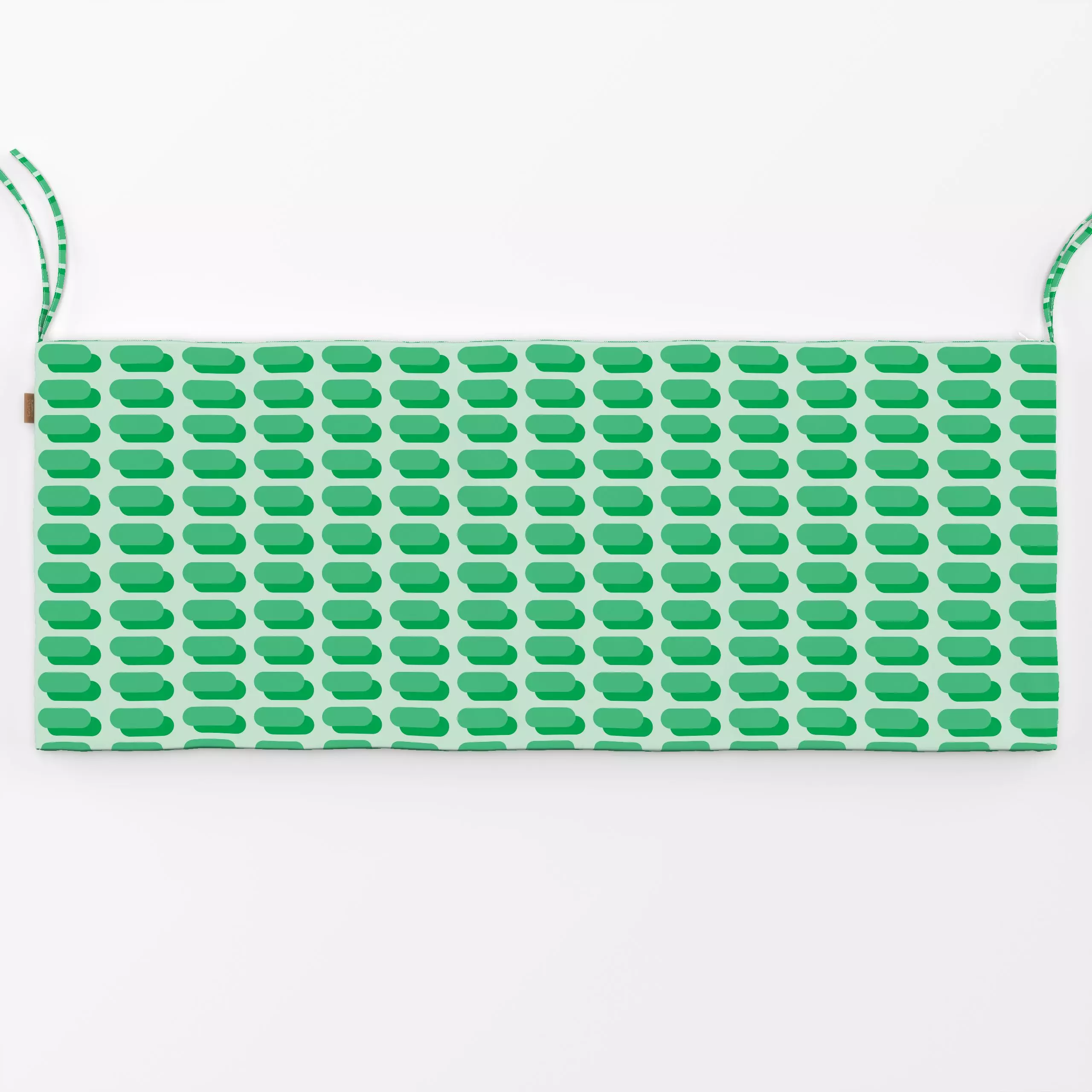 Bankauflage Green Retro Pills - Symbole & Muster - von „Karen Menzenbach"; Muster, abstrakt, Punkte, Retro, Kreise, grafisch...