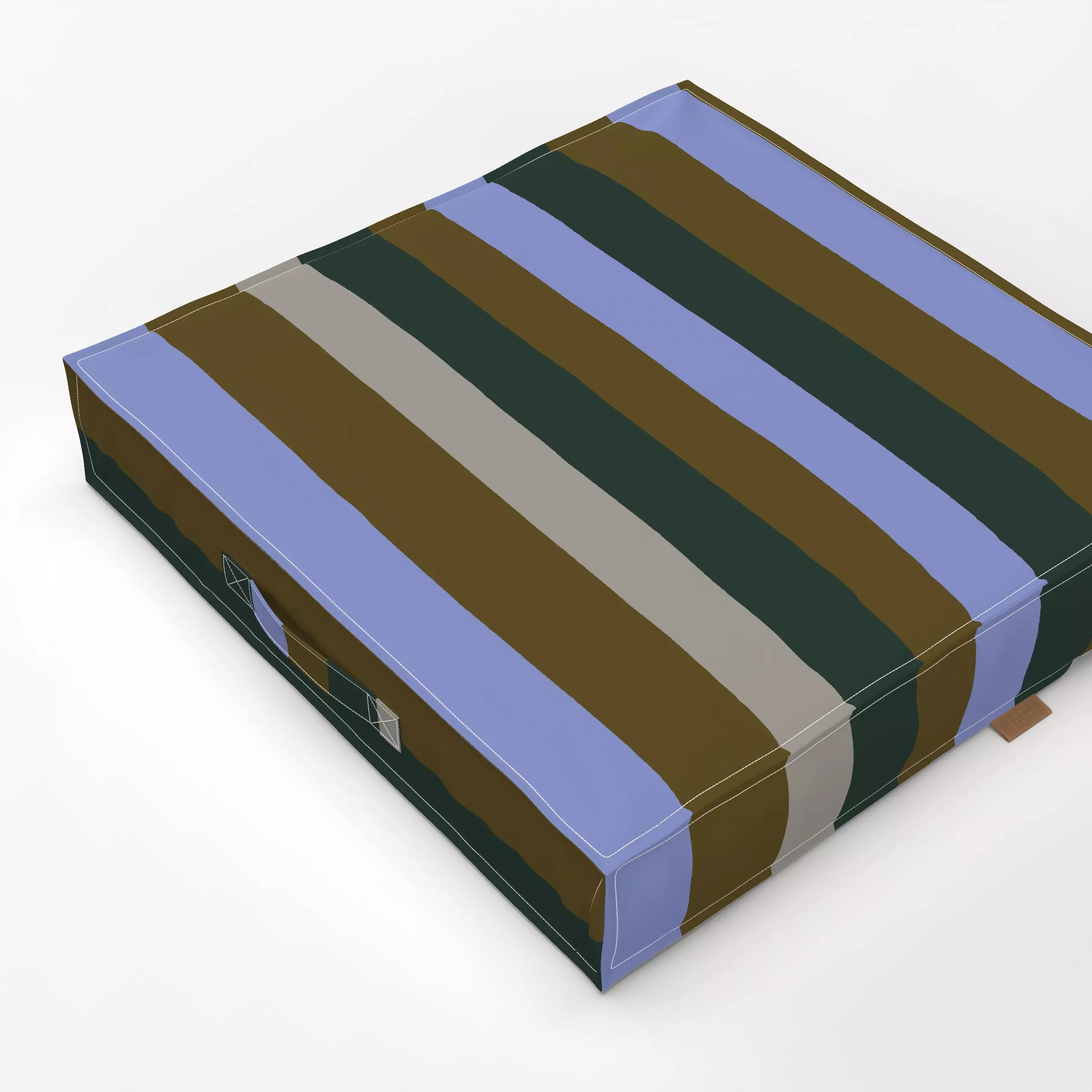 Bodenkissen Lines and Leaves 9X - Symbole & Muster - von „Mareike Böhmer"; linie, abstrakt, Streifen, gestreift, Streifenmus...