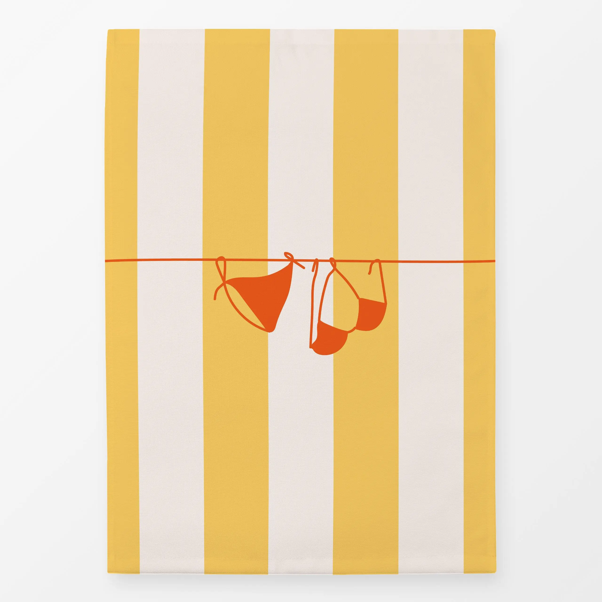 Geschirrtücher Bikini Bold Stripes - Sommer, Symbole & Muster - von „Jana Moßmann"; Sommer, bold, beachvibes, wendekissen, S...