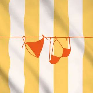 Meterware Bikini Bold Stripes