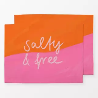 Tischset Salty and Free pink