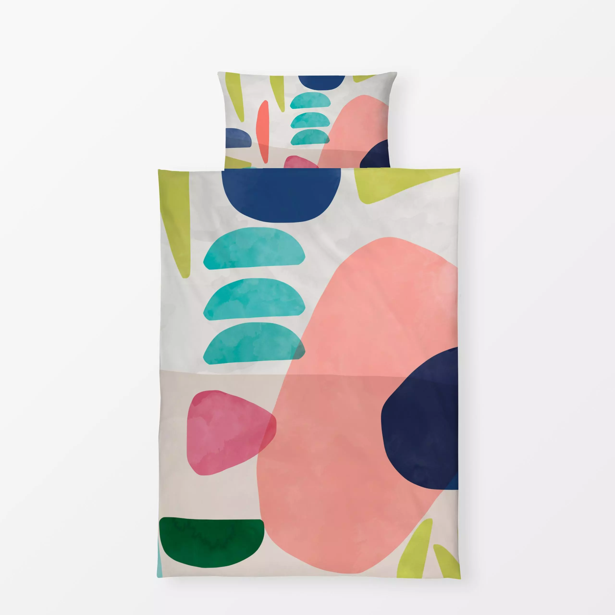 Bettwäsche Organic Bold Rounded Shapes - Symbole & Muster, Retro & Vintage - von „Ninola Design "; minimal, Abstrakt, Minima...