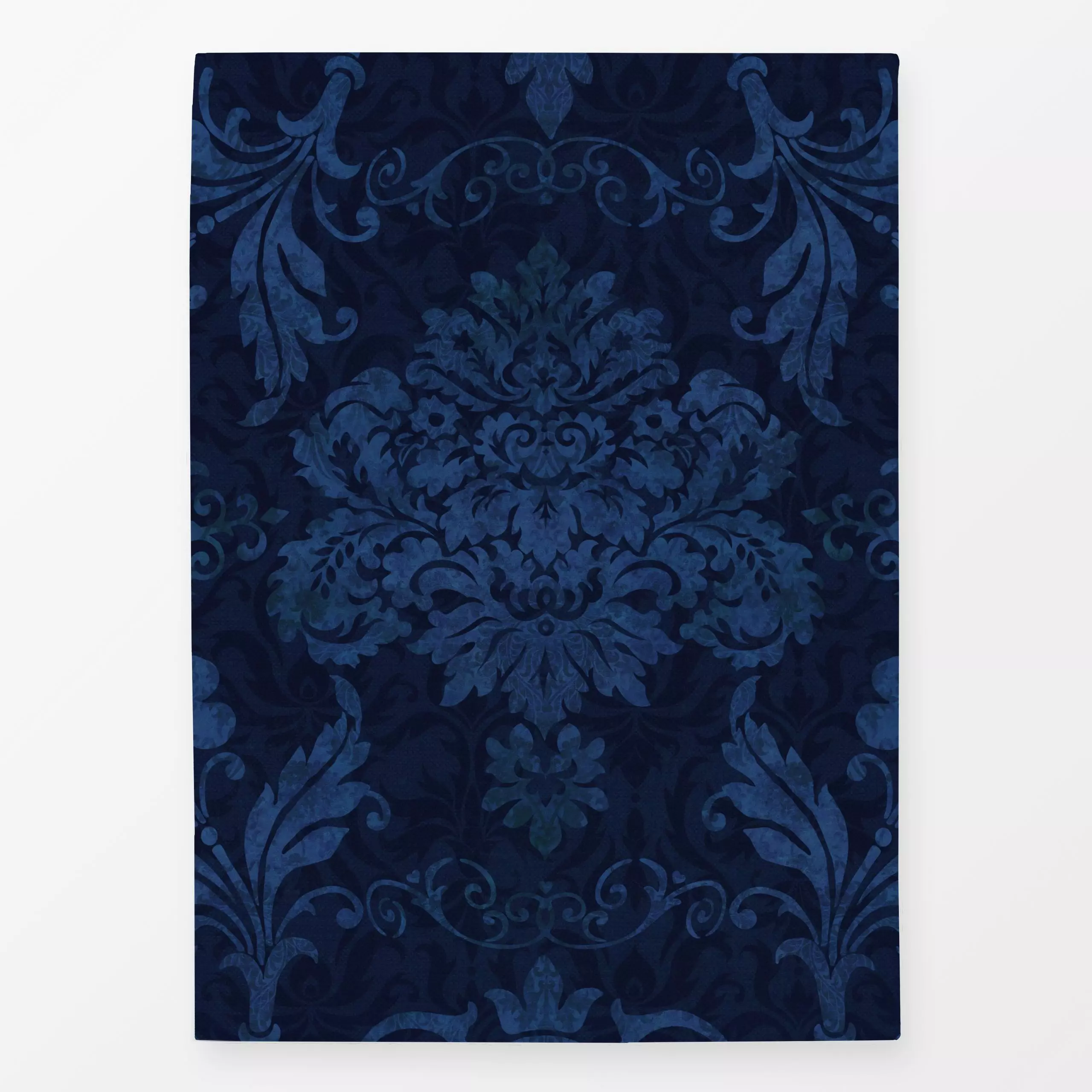 Geschirrtücher Victorian Damask Flourish 2 - Blumen & Florales, Retro & Vintage - von „Andrea Haase"; Muster, floral, blau, ...