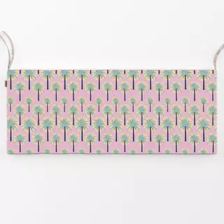 Bankauflage Retro Palms pink