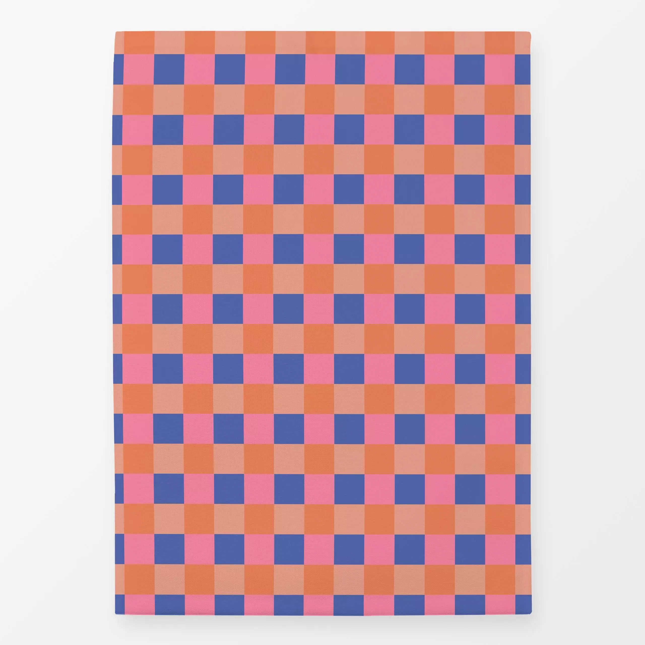 Geschirrtücher Frühlingskaro Blau Pink - Frühling, Symbole & Muster - von „Andrea Liesert"; Muster, minimal, Garten, farbenf...