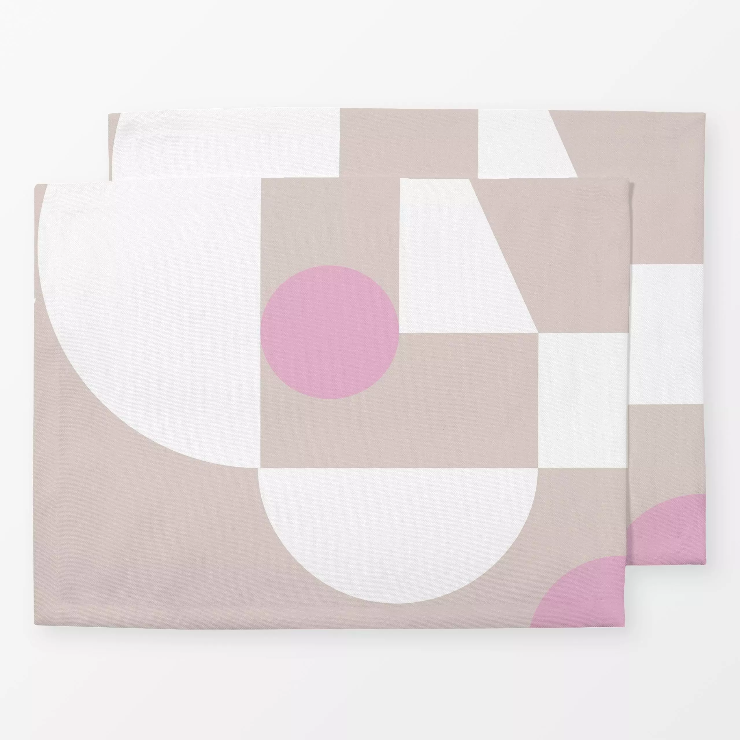 Tischset Geometric Summer 15 - Symbole & Muster - von „Mareike Böhmer"; minimal, skandinavisch, Geometrisch, Kreise, Geometr...