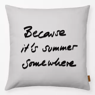 Kissen It´s summer somewhere Grau