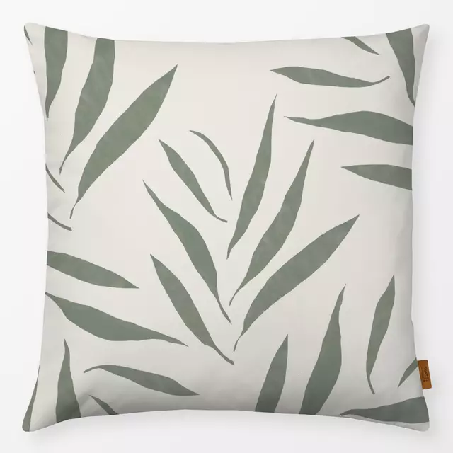 Kissen Rhododendron grn von Jana Driver - textilwerk.com - Der Onlineshop  fr Heimtextilien aus Europa