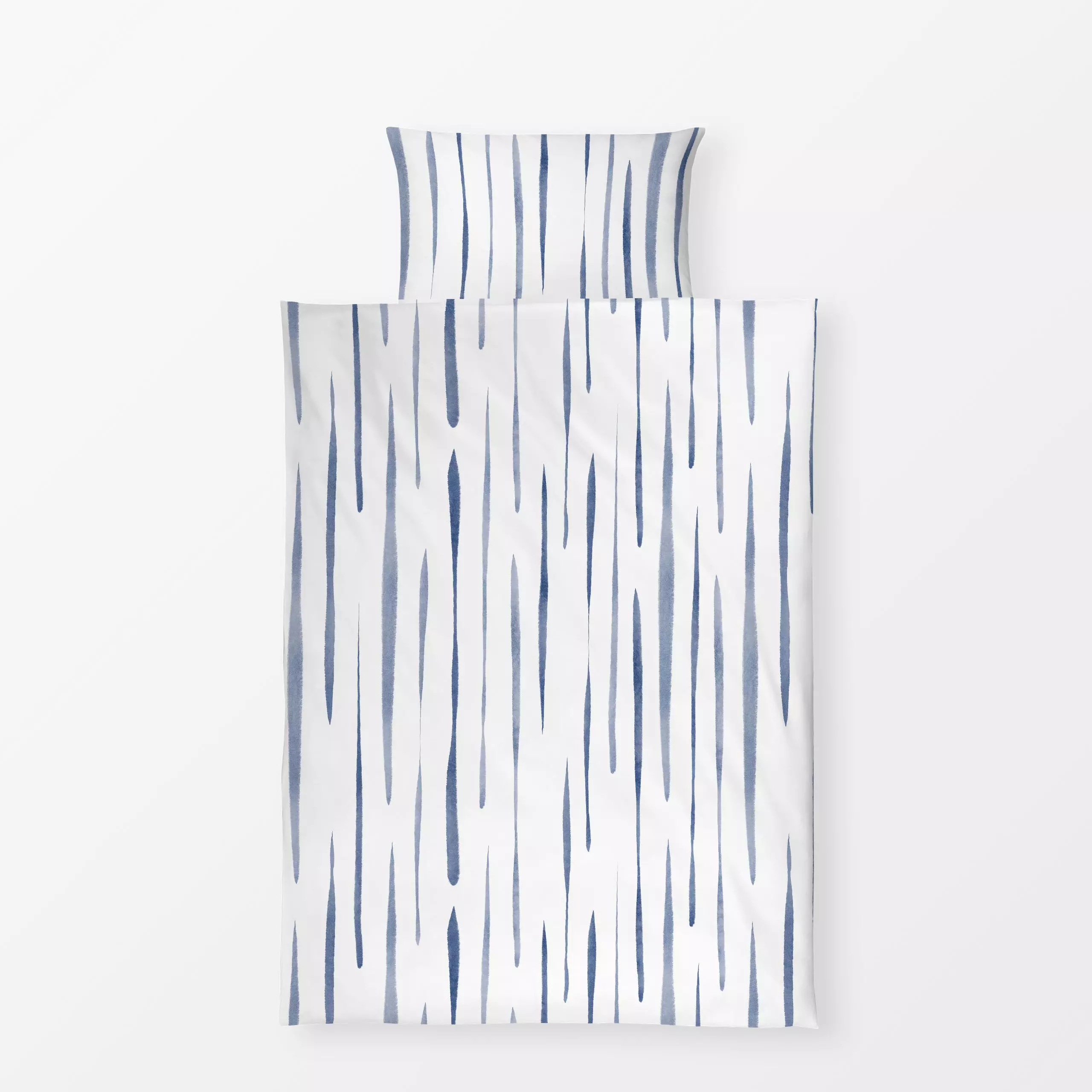 Bettwäsche Cottagecore Streifen - Symbole & Muster - von „Menina Lisboa "; Aquarell, abstrakt, modern, minimalistisch, schli...
