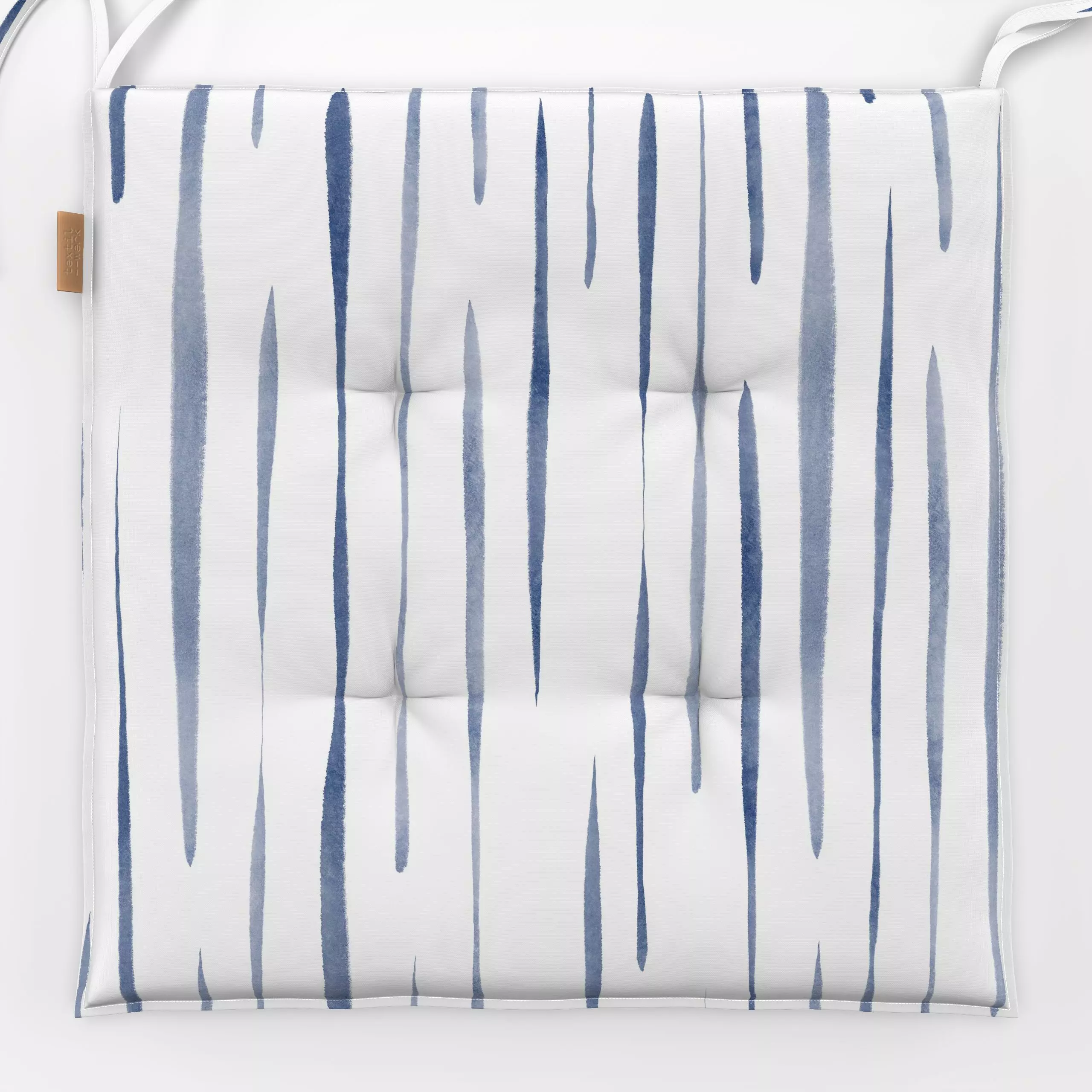 Sitzkissen Cottagecore Streifen - Symbole & Muster - von „Menina Lisboa "; Aquarell, abstrakt, modern, minimalistisch, schli...