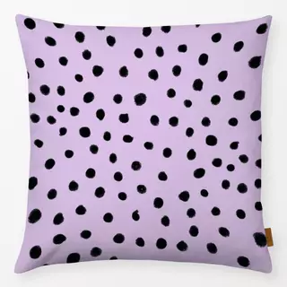 Kissen Dots Purple & Black
