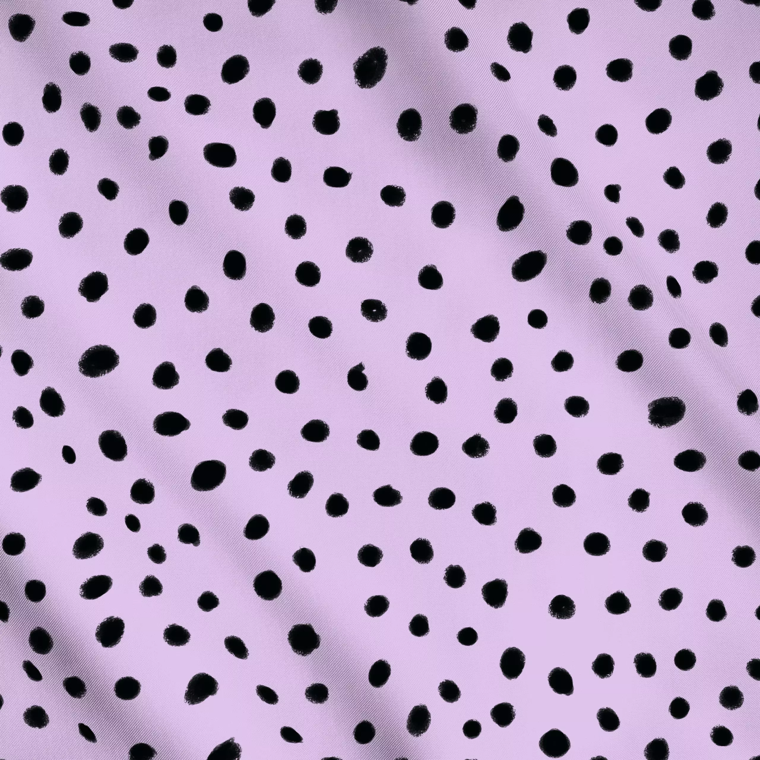 Meterware Dots Purple & Black, gemustert, fürs Kinderzimmer, von Maren Gross