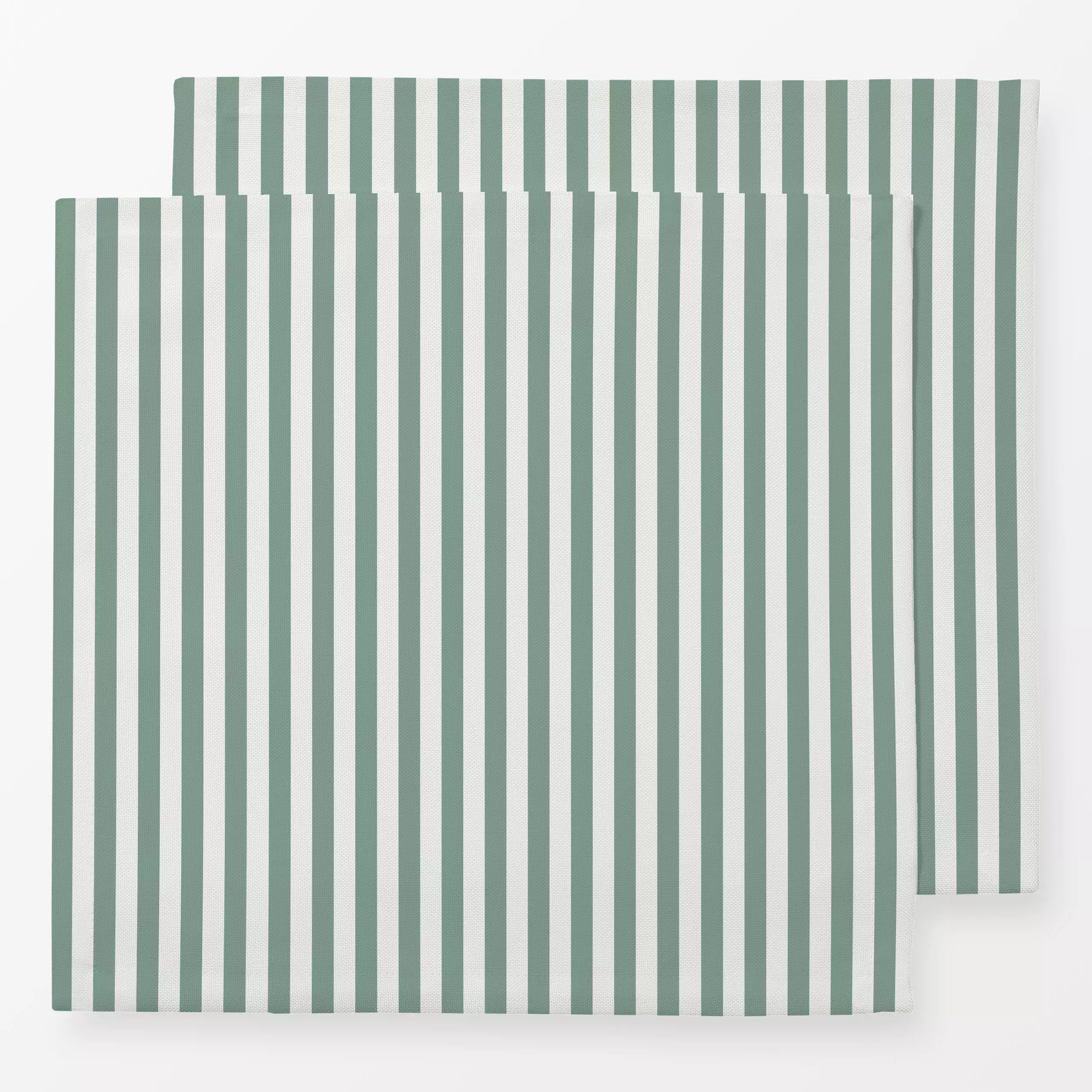 Servietten Schmale Streifen granite green - Symbole & Muster - von „Katrin Graff"; Streifen, Weihnachten, Sommer, klassisch,...