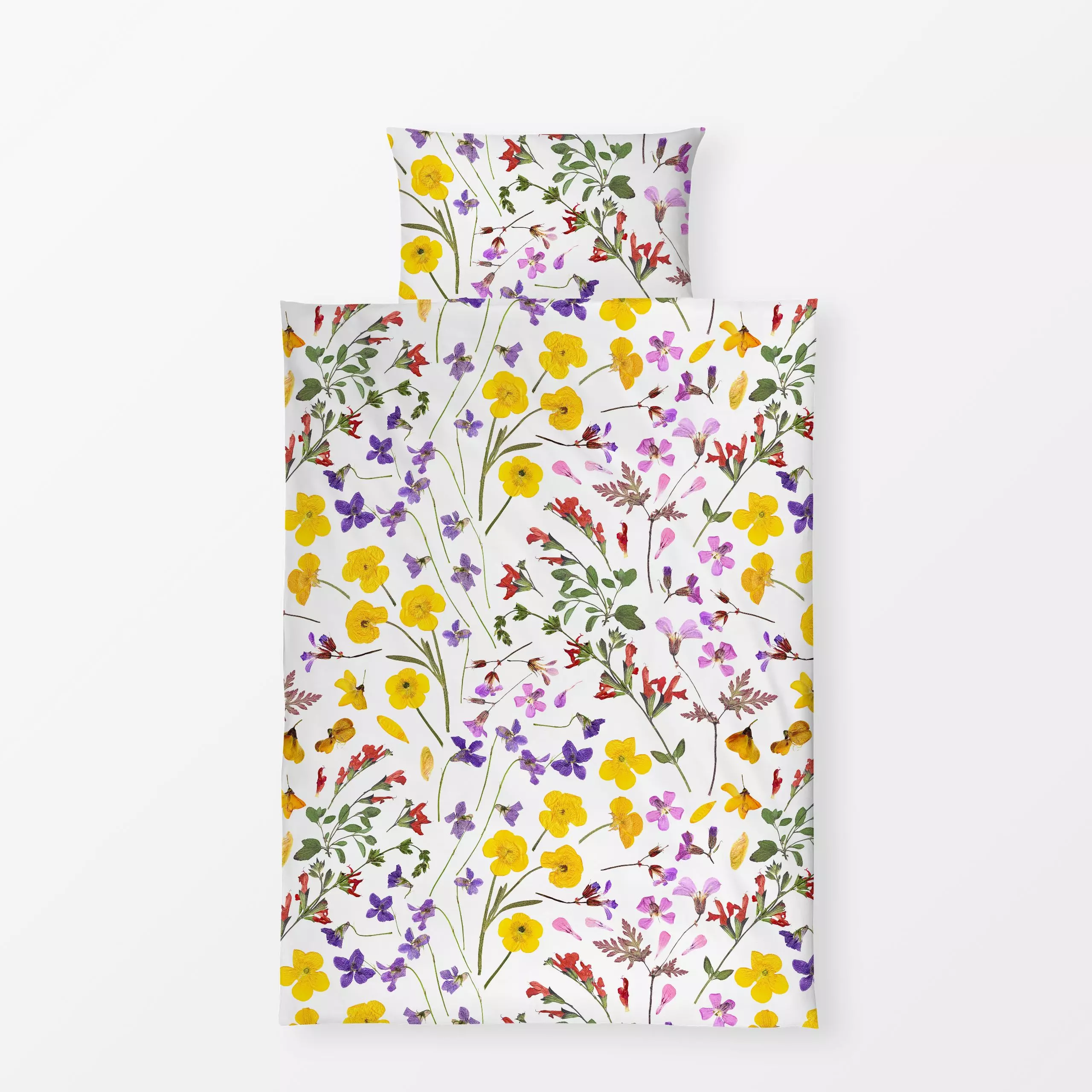 Bettwäsche Getrocknete Sommerblumen - Blumen & Florales, Sommer, Pflanzen & Botanik - von „Uta Naumann"; Trockenblumen, skan...