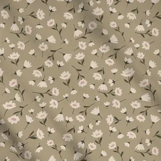 Meterware Kleine Blüten beige