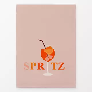 Geschirrtuch Spritz Cocktail & Typo