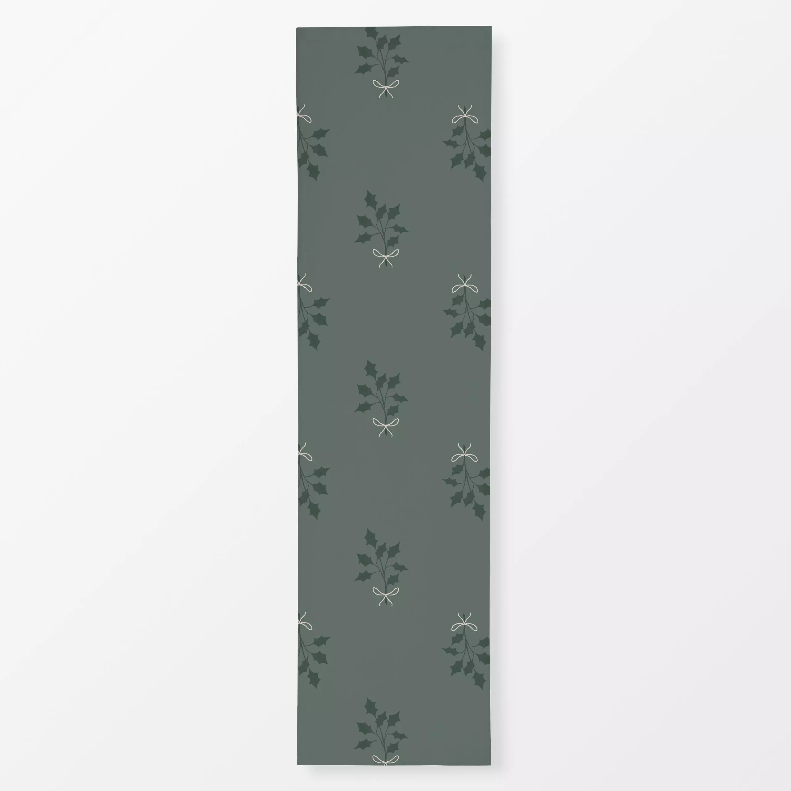 Tischläufer Soft Xmas Zarter Zweig - Blumen & Florales, Weihnachten, Symbole & Muster - von „Maria Eugênia Zanchet"; boho, m...