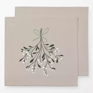 Servietten Mistletoe Weihnachten