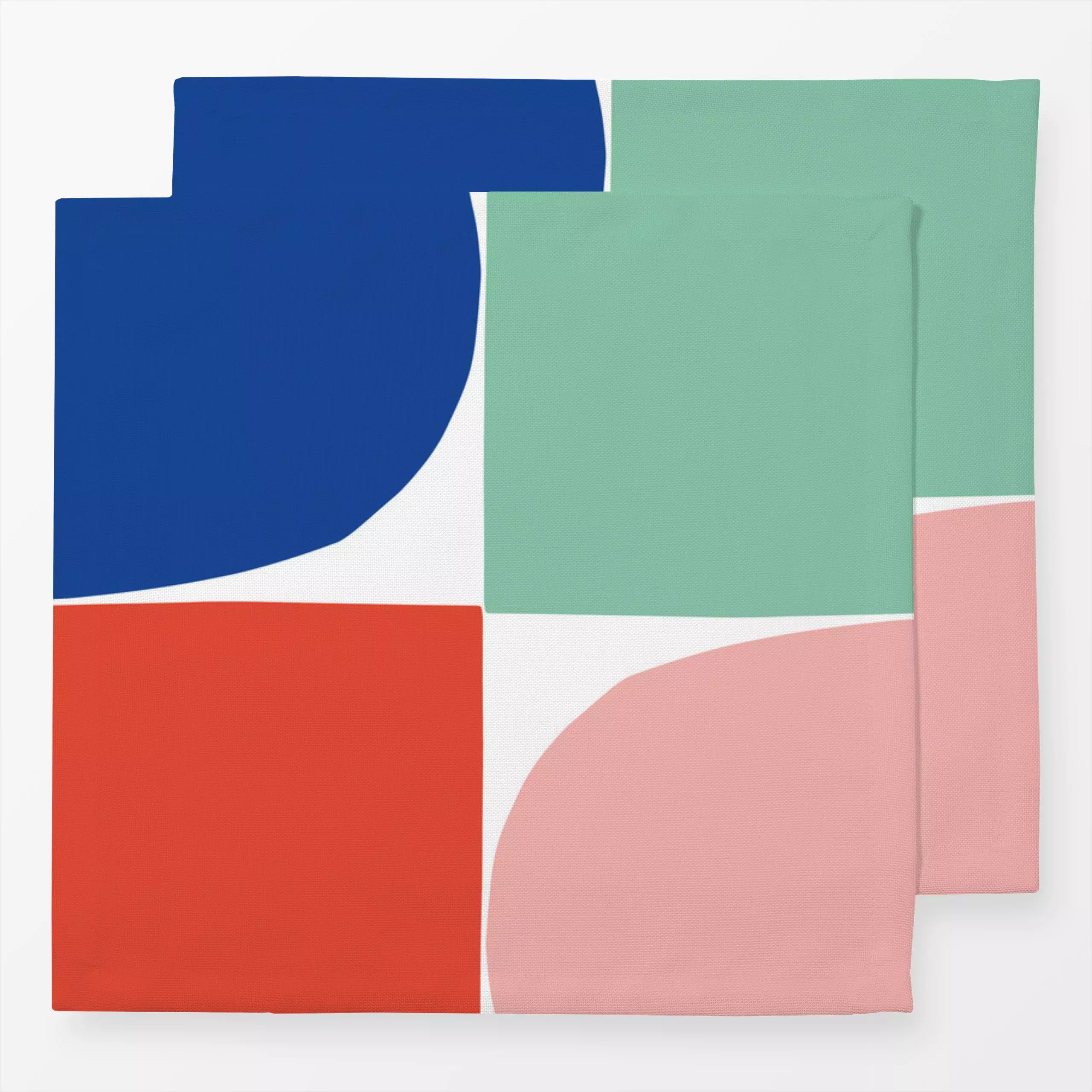 Servietten Picnic - Symbole & Muster - von „Petra Kaksonen"; minimal, Collage, verspielt, Scandianvian, bunt, farbenfroh, cu...