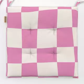 Sitzkissen Crazy Chessboard Pink