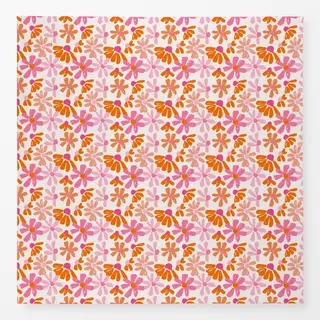 Tischdecke Sommer Blumen rosa