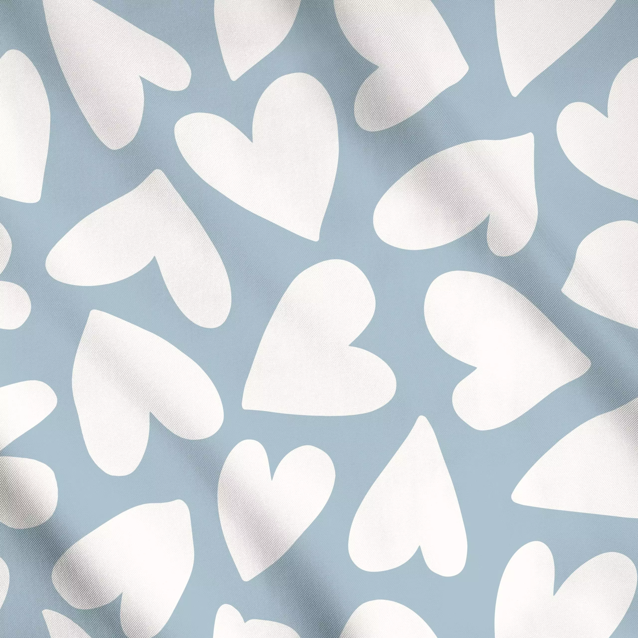 Meterware Hearts blau beige, fürs Kinderzimmer, von Kathrin Woo