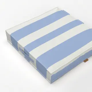 Bodenkissen Santorini Streifen Hellblau