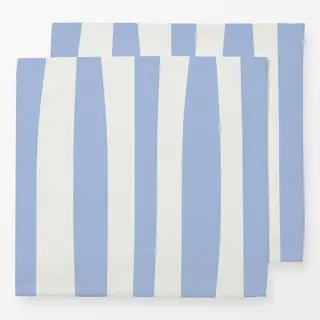 Servietten Santorini Streifen Hellblau