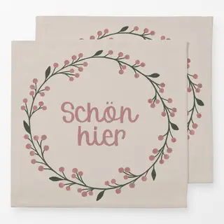 Servietten Kranz schön hier