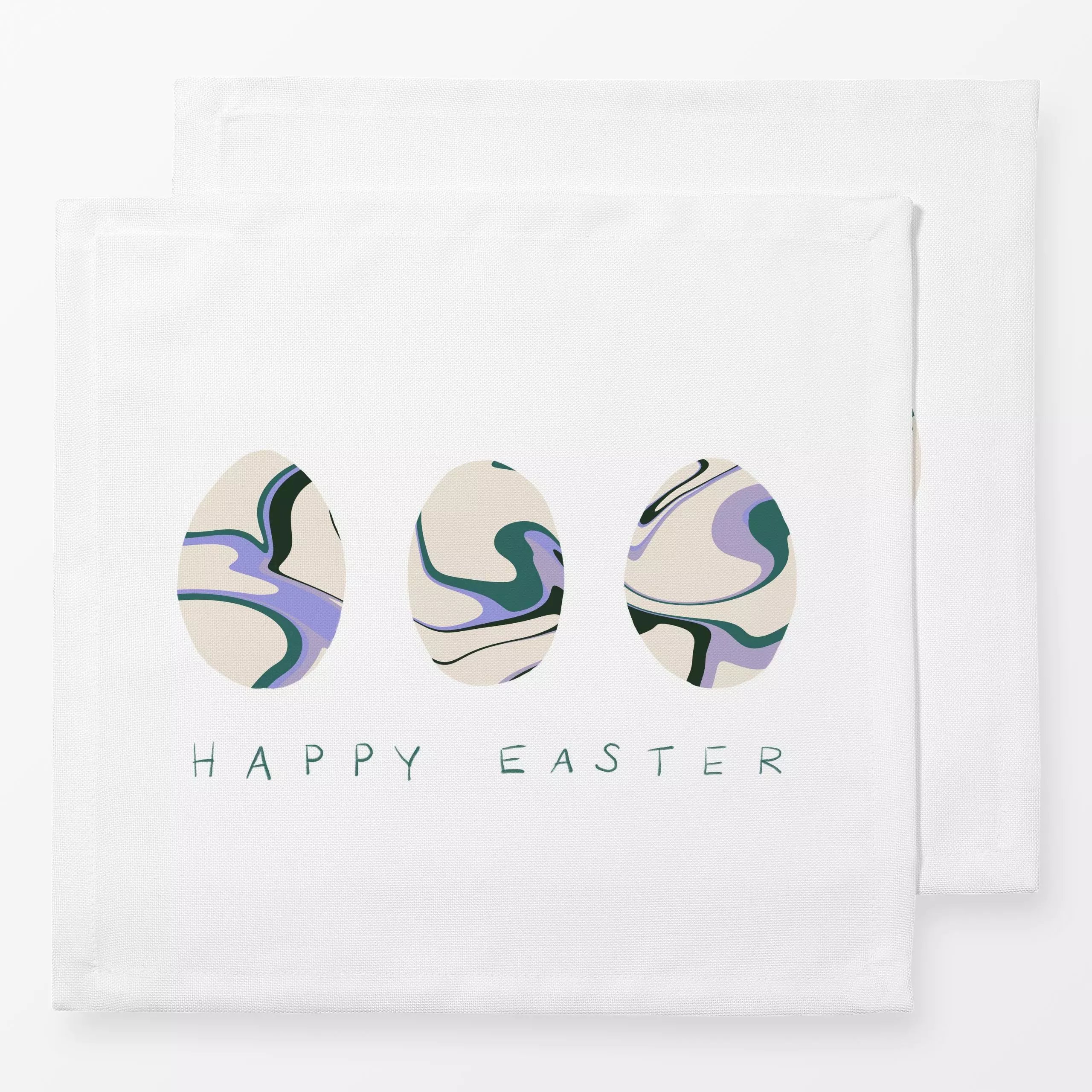 Servietten Ostereier Marble - Frühling, Anlässe, Ostern - von „Sophie Augustin Illustration"; Ostern, typografie, Fruehling,...