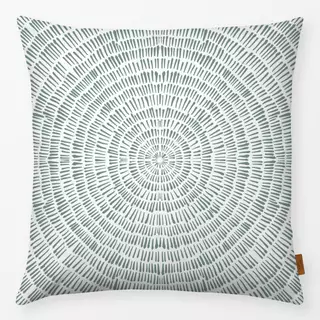 Kissen Lined circle - modern green
