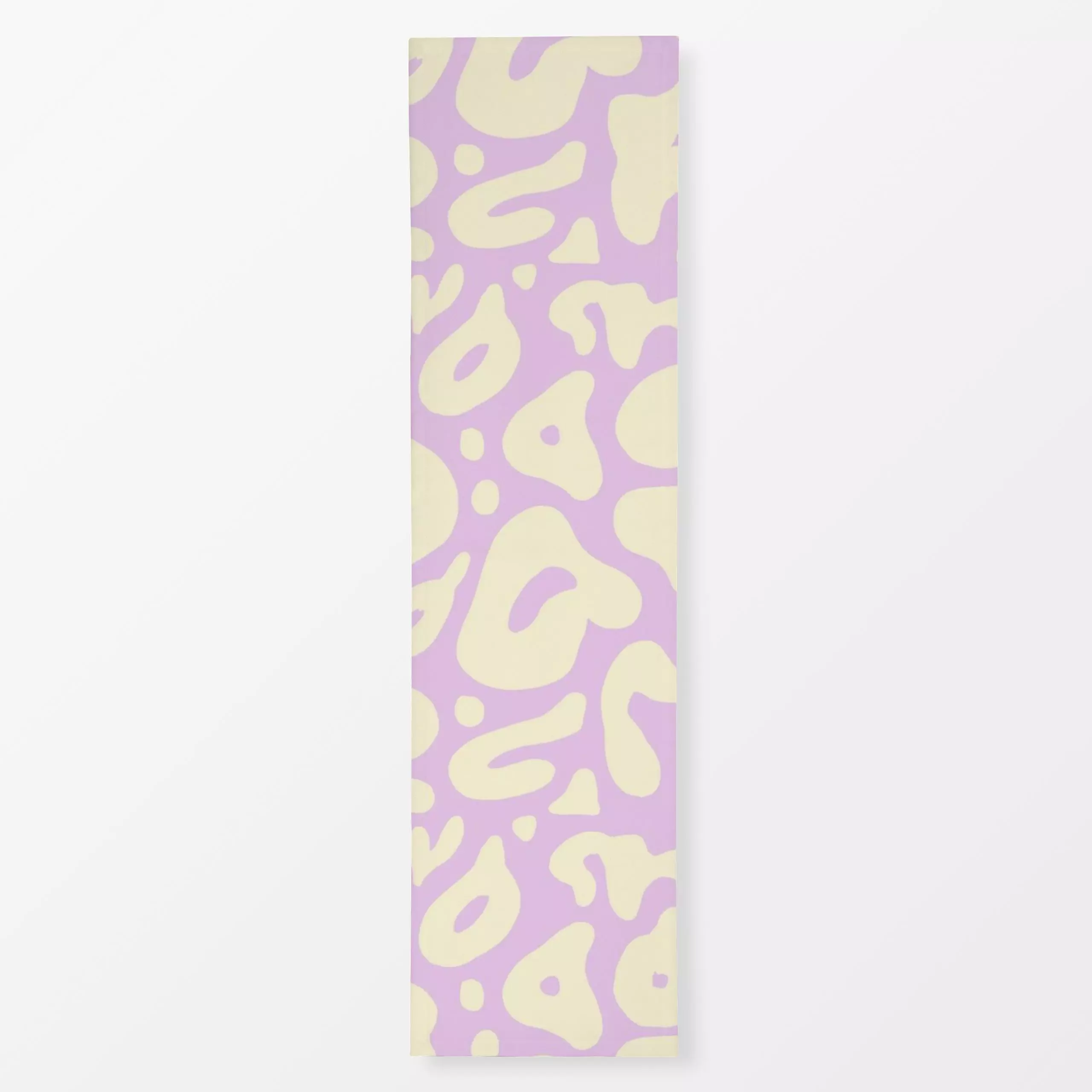 Tischläufer Muster flieder - Symbole & Muster, Retro & Vintage - von „Studio Dolci"; abstrakt, Retro, Weiss, feminin, fliede...