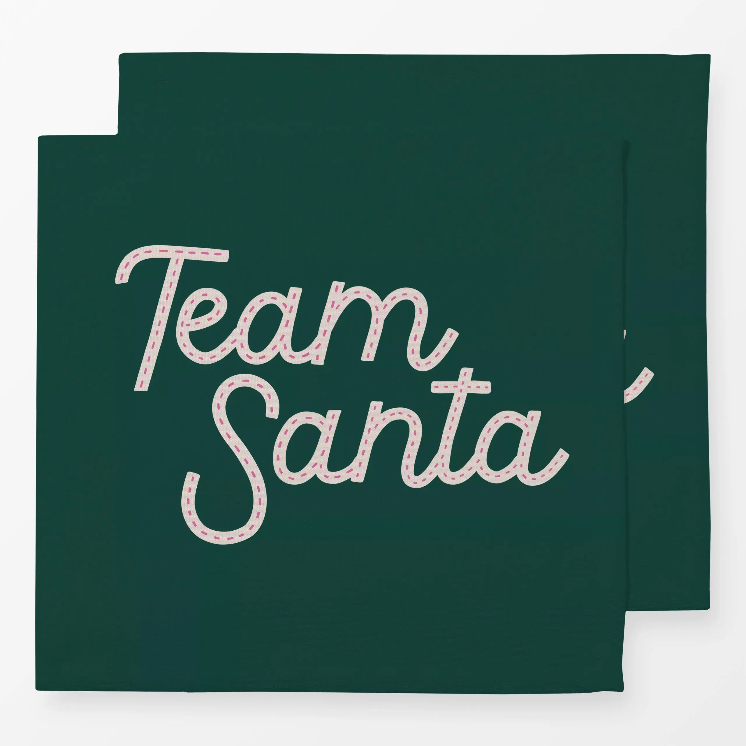 Servietten Team Santa grün - Weihnachten, Winter - von „Studio Kesse"