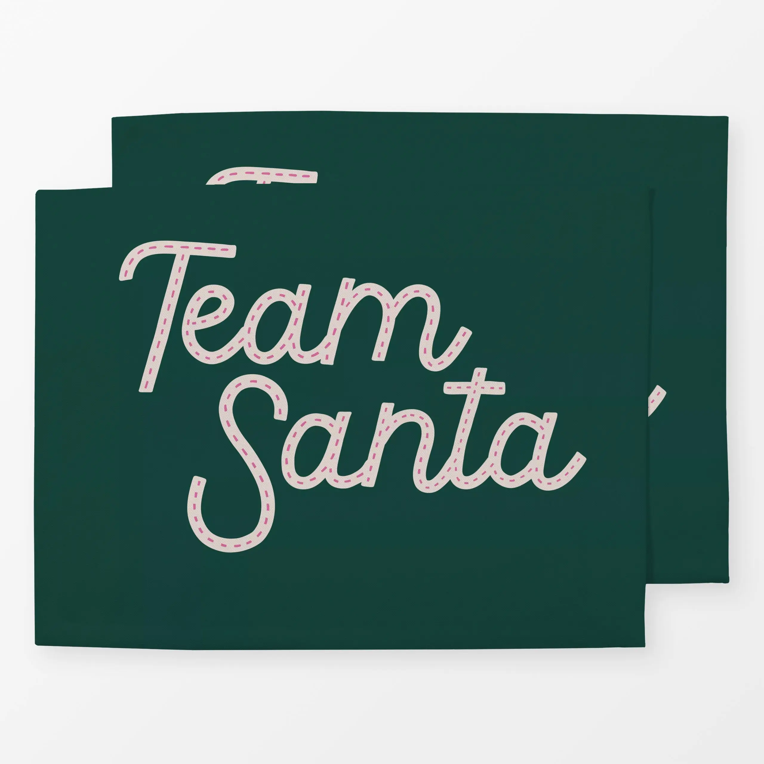 Tischset Team Santa grün - Weihnachten, Winter - von „Studio Kesse"