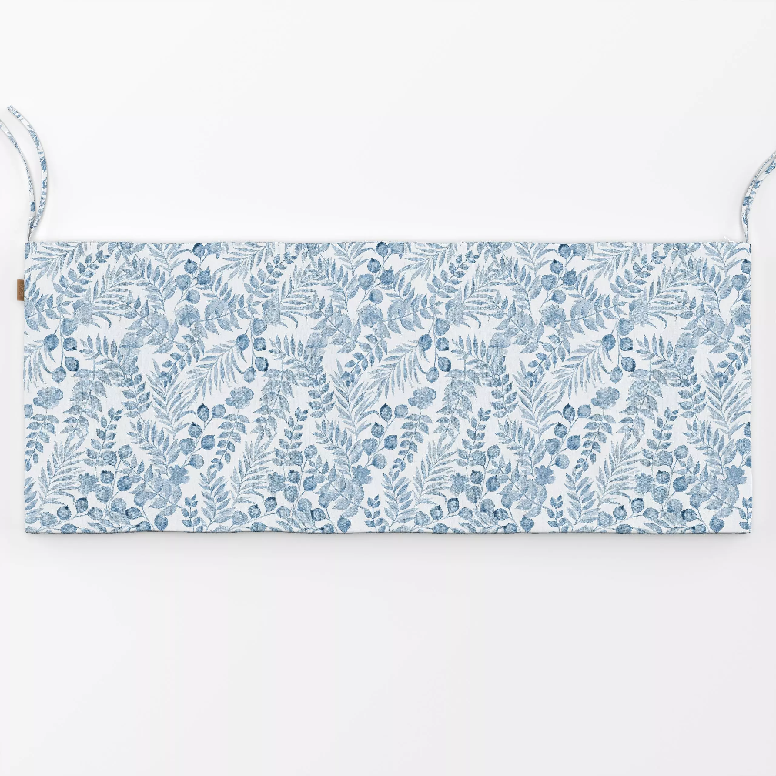 Bankauflage Cottage Spring Blätter Blau - Blumen & Florales, Pflanzen & Botanik - von „Bloomery Decor"; Blumen, Blätter, lan...