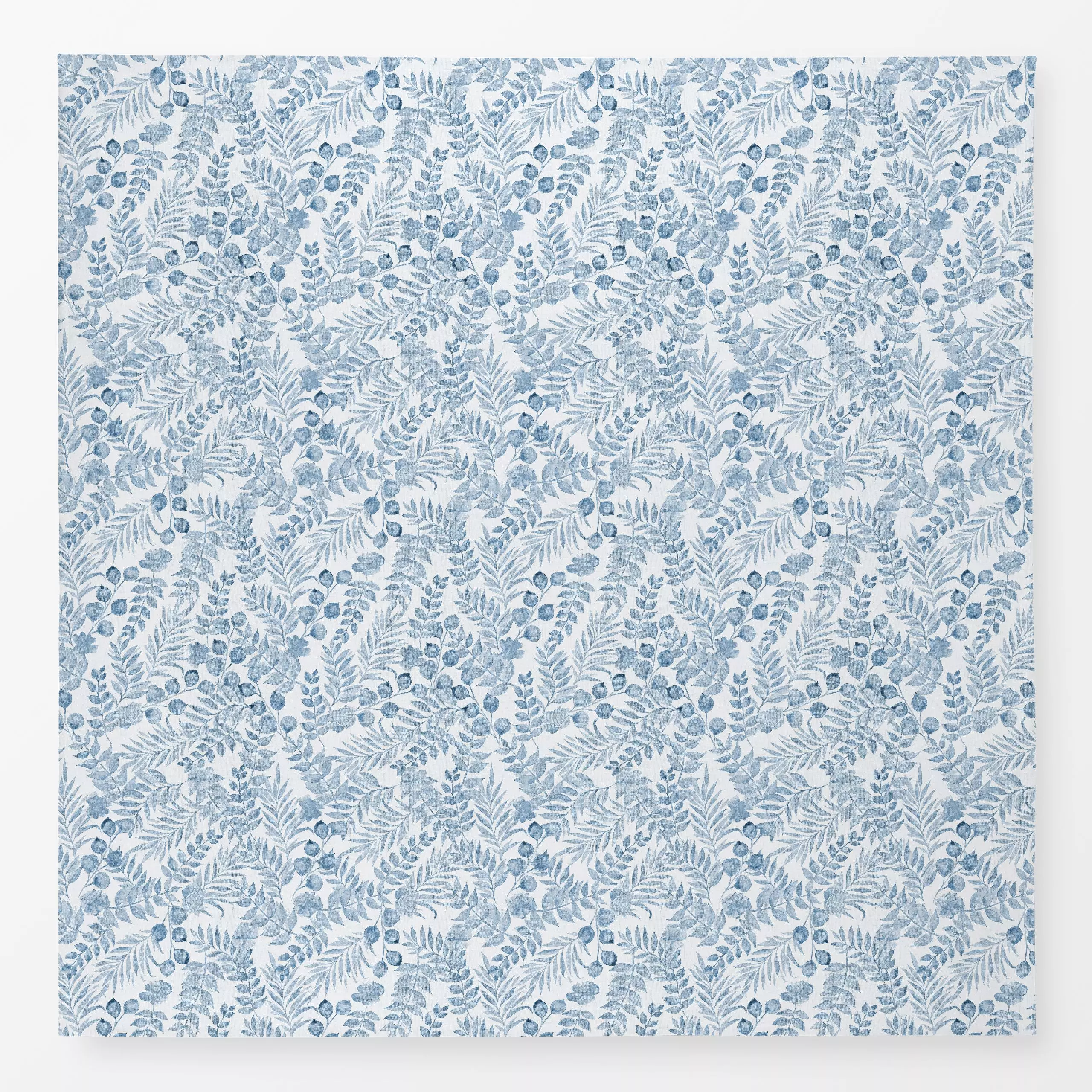 Tischdecke Cottage Spring Blätter Blau, Blumen, von Bloomery Decor
