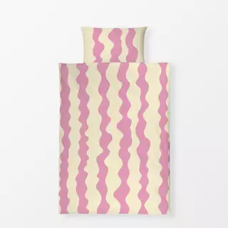 Bettwäsche Happy Kids Welle Rosa