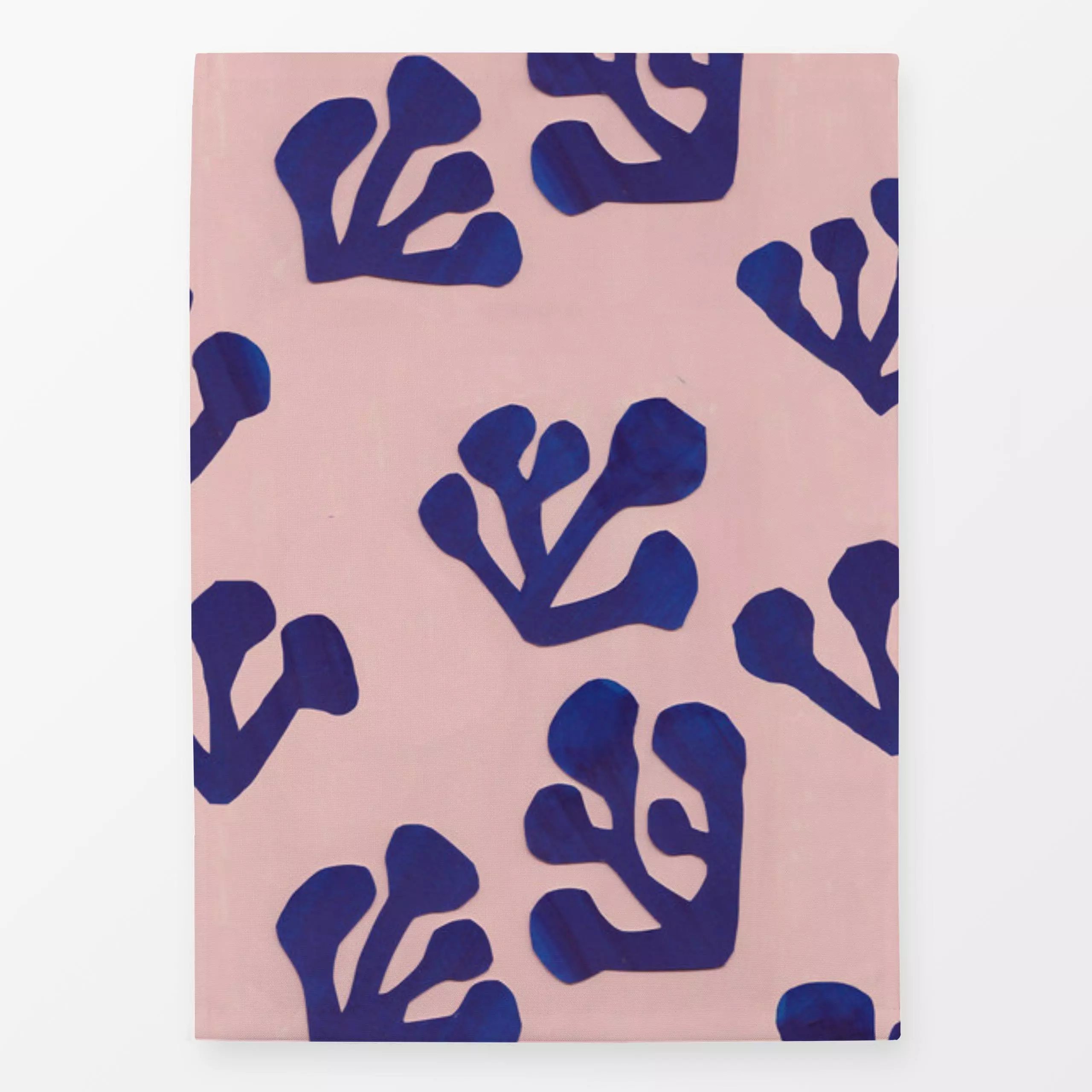 Geschirrtücher Seaweed Blue and Blush - Blumen & Florales, Sommer, Pflanzen & Botanik - von „Iris Knabenschuh Textildesign";...
