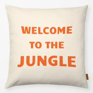 Kissen Welcome to the Jungle orange