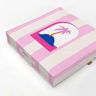 Bodenkissen Window to Summer Stripes