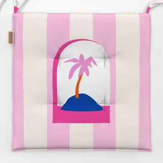 Sitzkissen Window to Summer Stripes