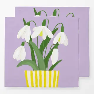 Servietten Schneeglöckchen