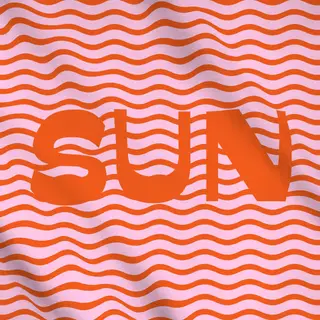 Meterware Sun Waves Orange