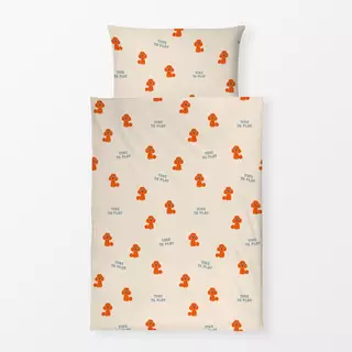 Bettwäsche Muster Pudel mit Sonnenbrille