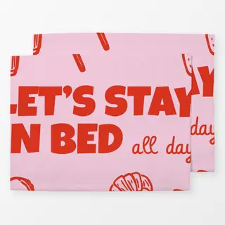Tischset Let's Stay In Bed