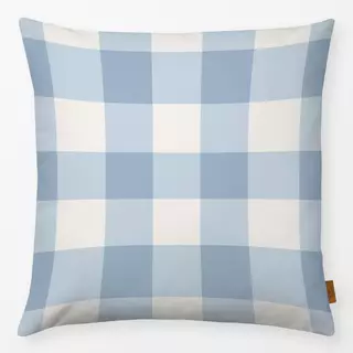 Kissen Gingham Blau