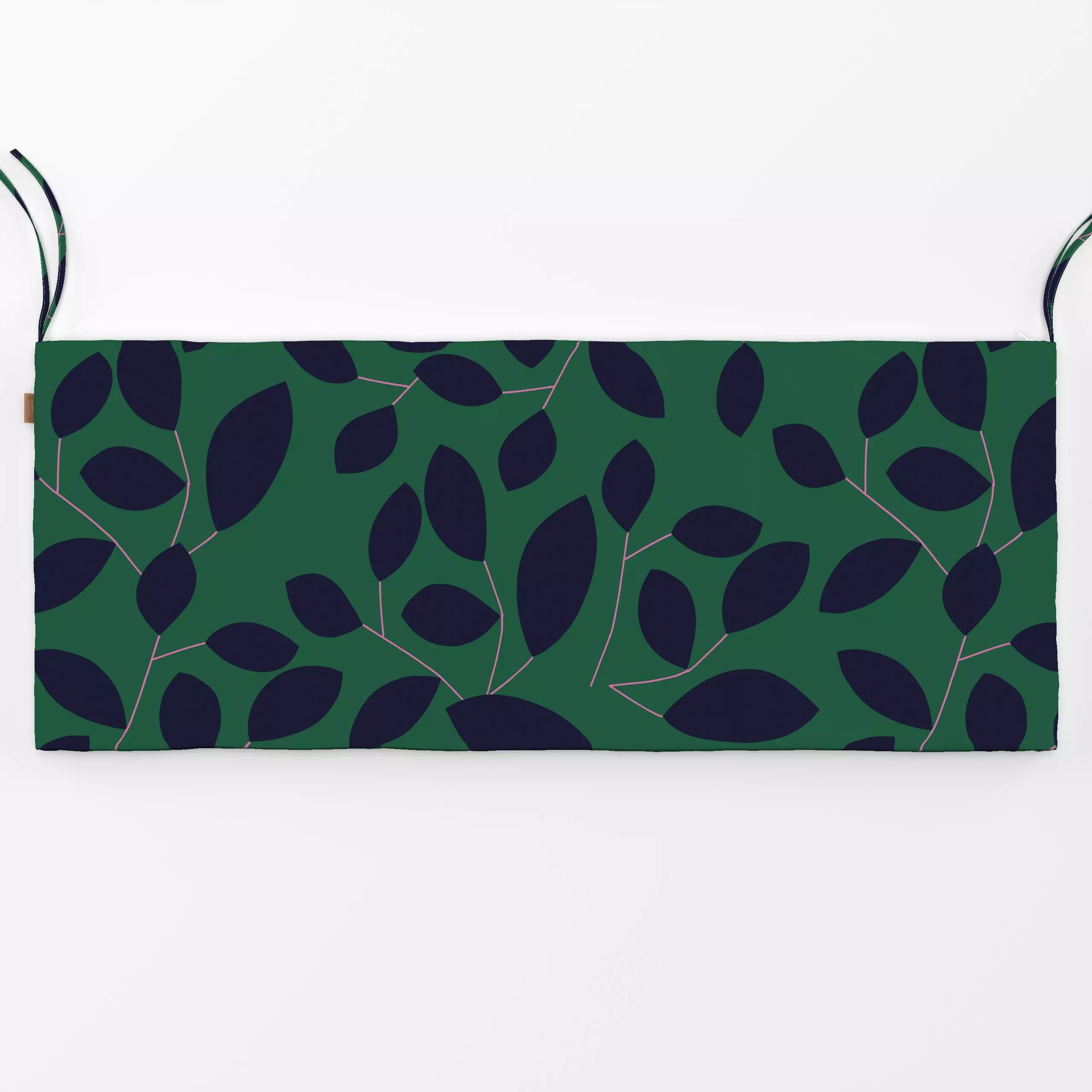 Bankauflage Herbst Zweige - Herbst, Pflanzen & Botanik - von „Julia Schumacher"; Zweig, Blatt, abstrakt, aubergine, skandina...