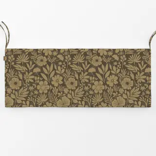 Bankauflage Charming Flower Shapes Brown