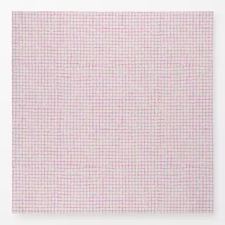Tischdecke Netz Karo Rosa Beige