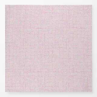 Tischdecke Netz Karo Rosa Beige